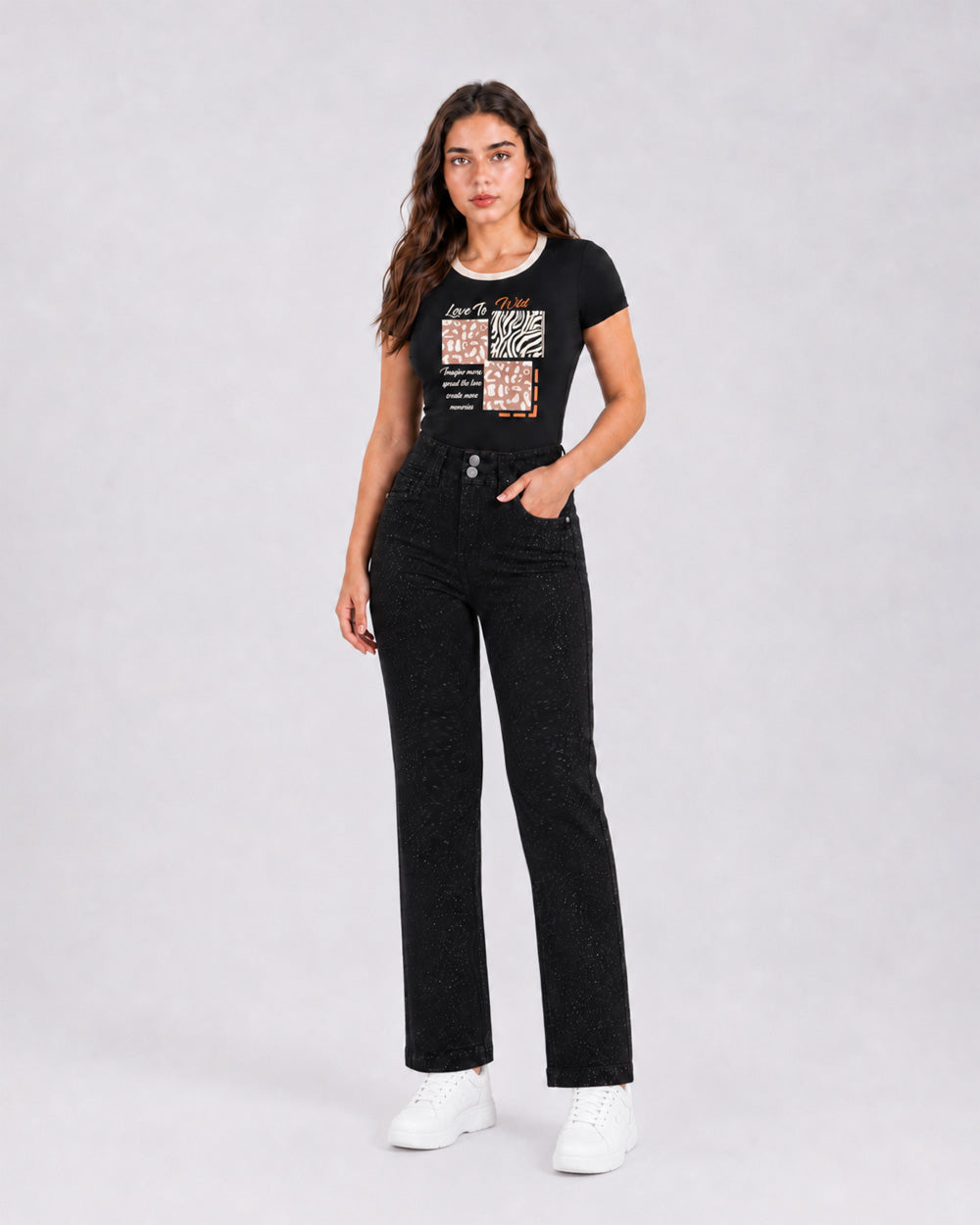 Pantalón semi Wide Leg Qadira