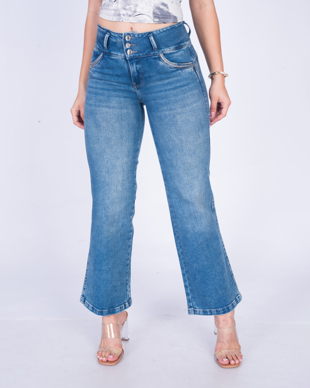 Pantalón Straight leg Malva