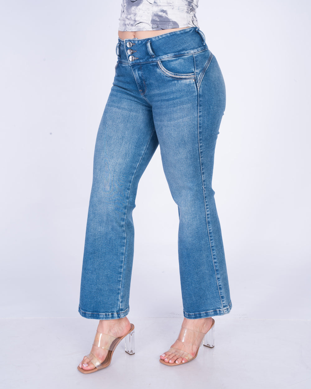 Pantalón Straight leg Malva